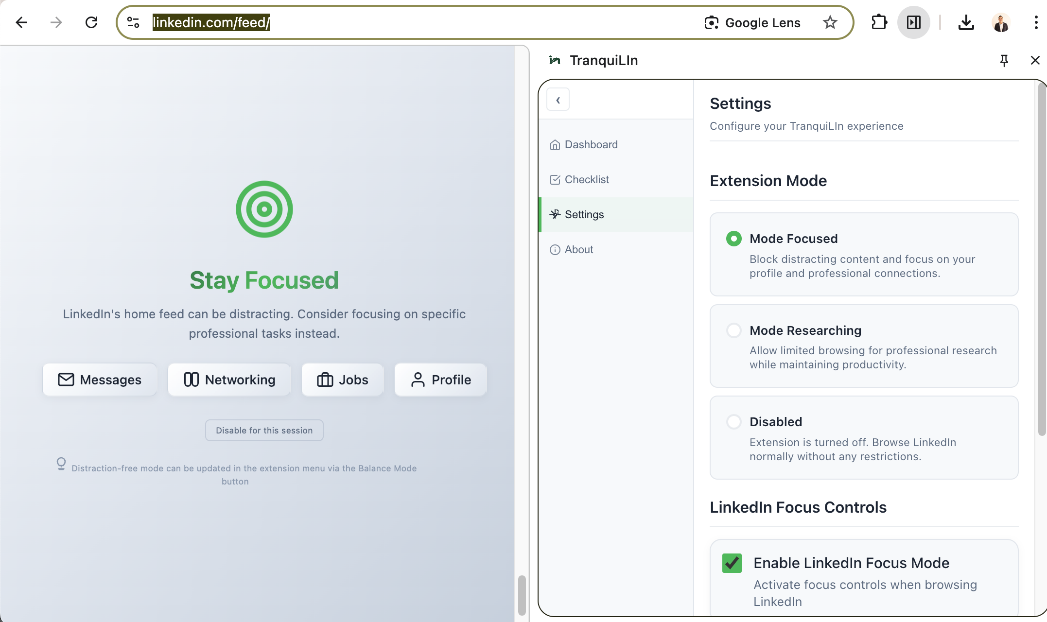 Focused Mode - Complete Feed Protection